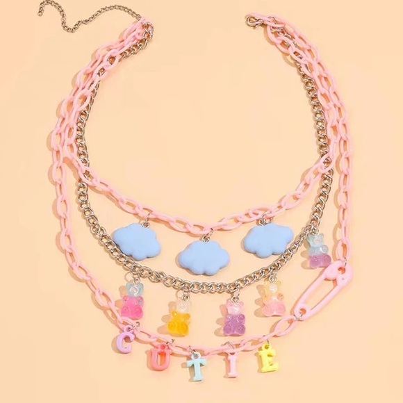 LaCloud Necklace/ bag charm Gummy Bear Necklace, Layering Necklace, bag charm - Picture 3 of 9